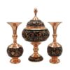 Set de vases décoratifs en cuivre persan gravés fait main & bol G37