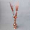 Vase décoratif en cuivre persan - Modèle boule avec ensemble de fleurs en cuivre (Set de 4)