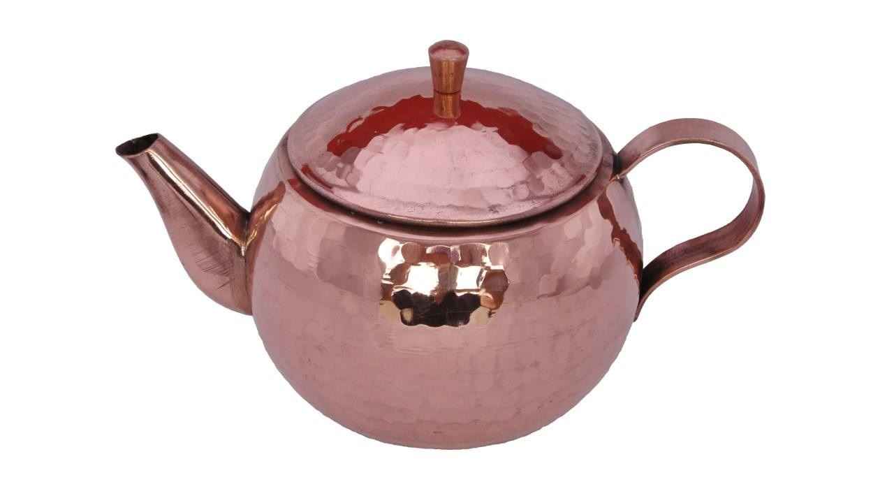 Théière persane en cuivre faite main et martelée Violette