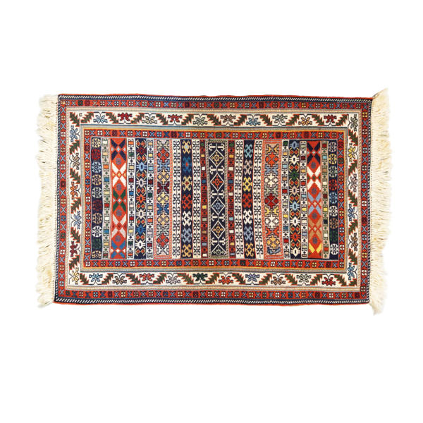 Tapis Kilim en laine persane tissé à la main Traditionnel Modèle Mahramat II