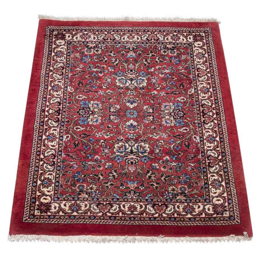 Tapis Persan en Laine Fait Main Rouge Lacki