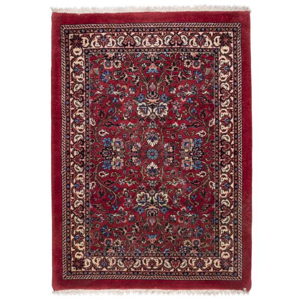 Tapis Persan en Laine Fait Main Rouge Lacki