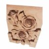 Art en bois sculpté encadré Rose artistique