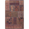 Tapis patchwork persan vintage tissé à la main Sarvi