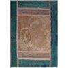Tapis patchwork noué à la main persan vintage Bleu