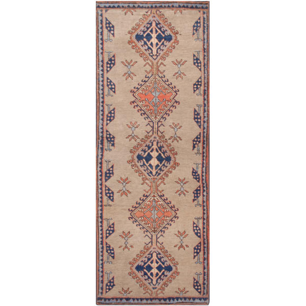 Tapis patchwork noué à la main persan vintage Harat
