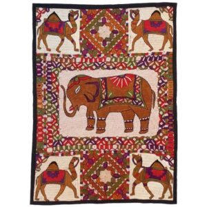 Nappe Brodée à la Main Modèle Animaux