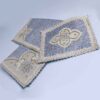 Tapis de prière en Termeh persan de luxe, Sajada mince Paisley rouge