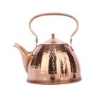 Bouilloire en cuivre persan durable pour cuisinière traditionnelle martelée