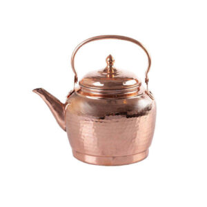 Bouilloire en cuivre persan durable pour cuisinière traditionnelle martelée