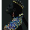 Toile d'art persane - Calligraphie noire imprimée