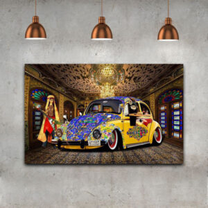 Toile d’art persane – Volkswagen imprimée