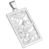 Collier persan en argent avec calligraphie minimaliste Eshgh