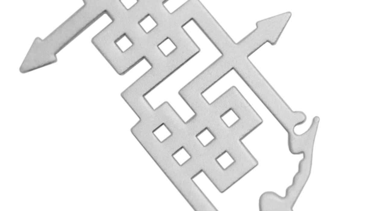 Pendentif en argent gravé persan avec pierre précieuse Agate