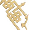 Collier persan en argent avec calligraphie minimaliste Eshgh