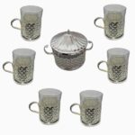 Ensemble à thé et café persan en métal – Style vintage