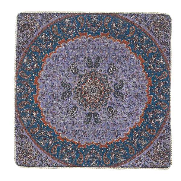 Coussin en Termeh Persan - Modèle Blue Abbasi | Coussin en soie luxueux