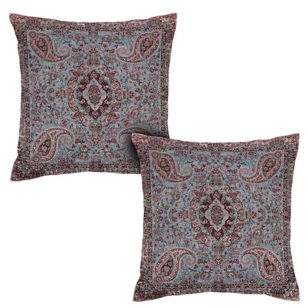 Coussin en Termeh Persan - Modèle Banafshe (2X) | Design floral élégant