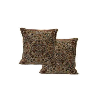 Coussin en Termeh Persan – Modèle Mana (2X) | Coussin traditionnel tissé à la main