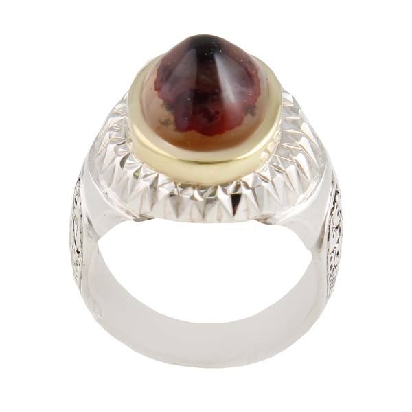 Bague en argent Sulemani Hakik persane pour homme Yas