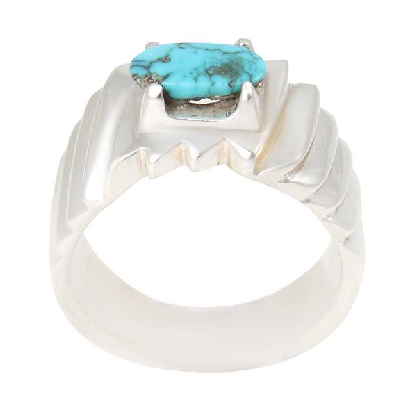 Bague en Argent Persan avec Turquoise de Neyshabur Khorshidi