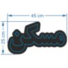 Panneau lumineux persan - Maskan bleu