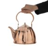 Bouilloire en cuivre persan durable pour cuisinière traditionnelle martelée Nardon
