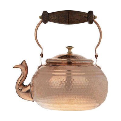 Bouilloire en cuivre persan durable pour cuisinière traditionnelle martelée Choobi