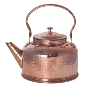 Bouilloire en cuivre persan durable pour cuisinière traditionnelle martelée Hamta
