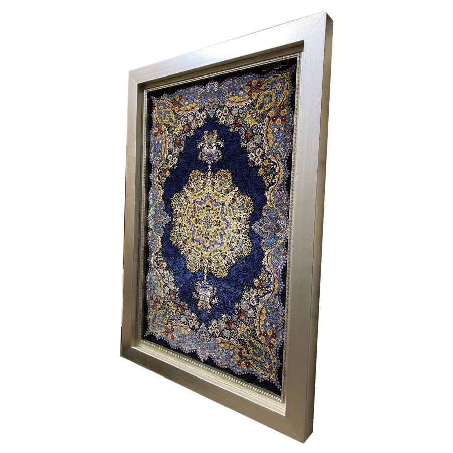 Tapis mural persan fait main de Tabriz représentant le Lachak Toranj