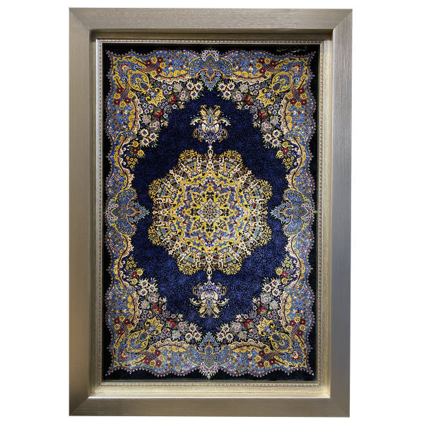 Tapis mural persan fait main de Tabriz représentant le Lachak Toranj