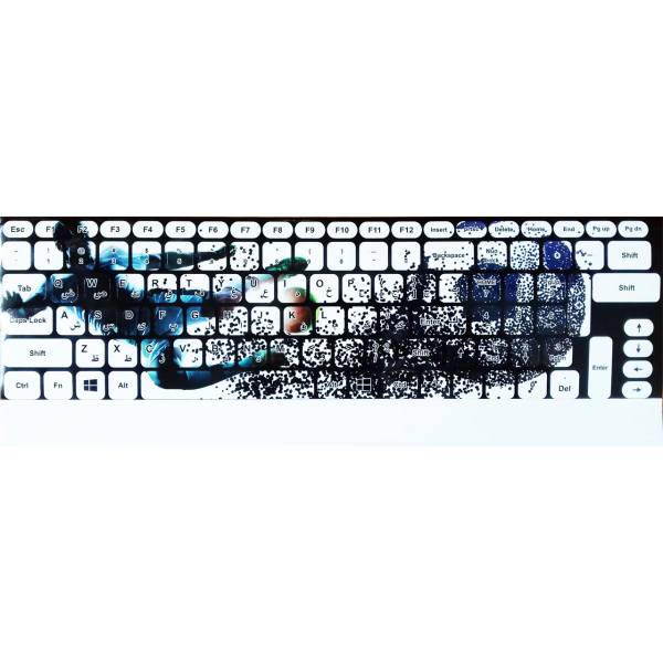 Autocollants de clavier en langue persane modèle Soccer