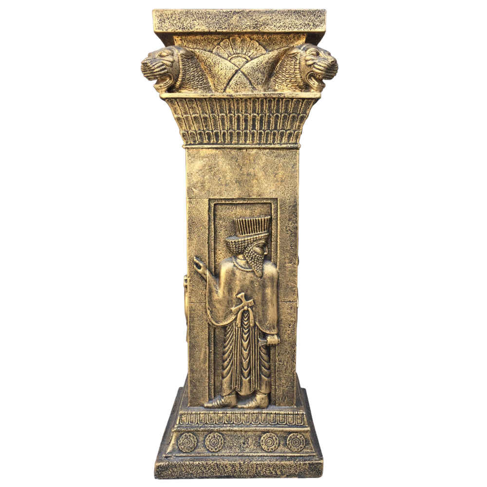 Figurine historique de soldat achéménide iranien gravé sur colonne