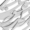 Collier en argent persan avec calligraphie minimaliste Eshgh