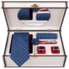 Ensemble Cravate, Pochette & Boutons de Manchette pour Homme - Ahmadi de Luxe
