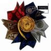 Ensemble Cravate, Pochette & Boutons de Manchette pour Homme - Doré de Luxe