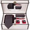 Ensemble Cravate, Pochette & Boutons de Manchette pour Homme - Irvan de Luxe