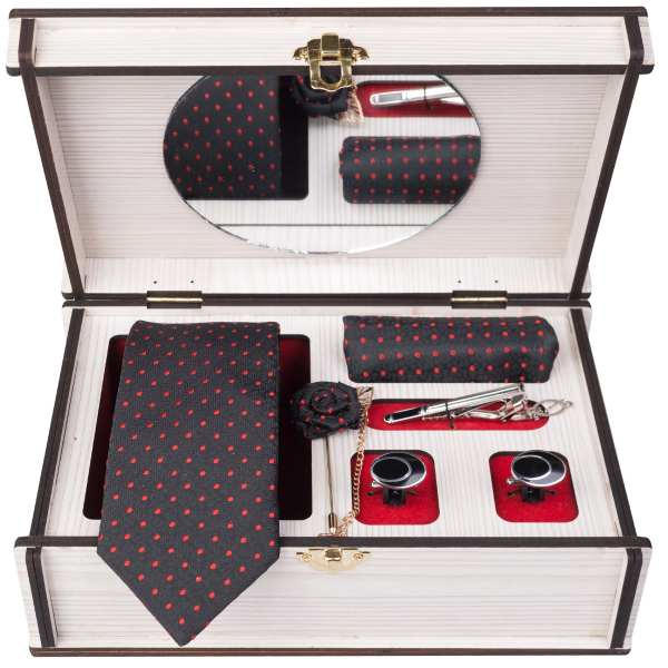 Ensemble Cravate, Pochette & Boutons de Manchette pour Homme - Irvan de Luxe