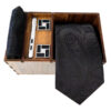 Ensemble Cravate, Pochette & Boutons de Manchette pour Homme - Khademi de Luxe