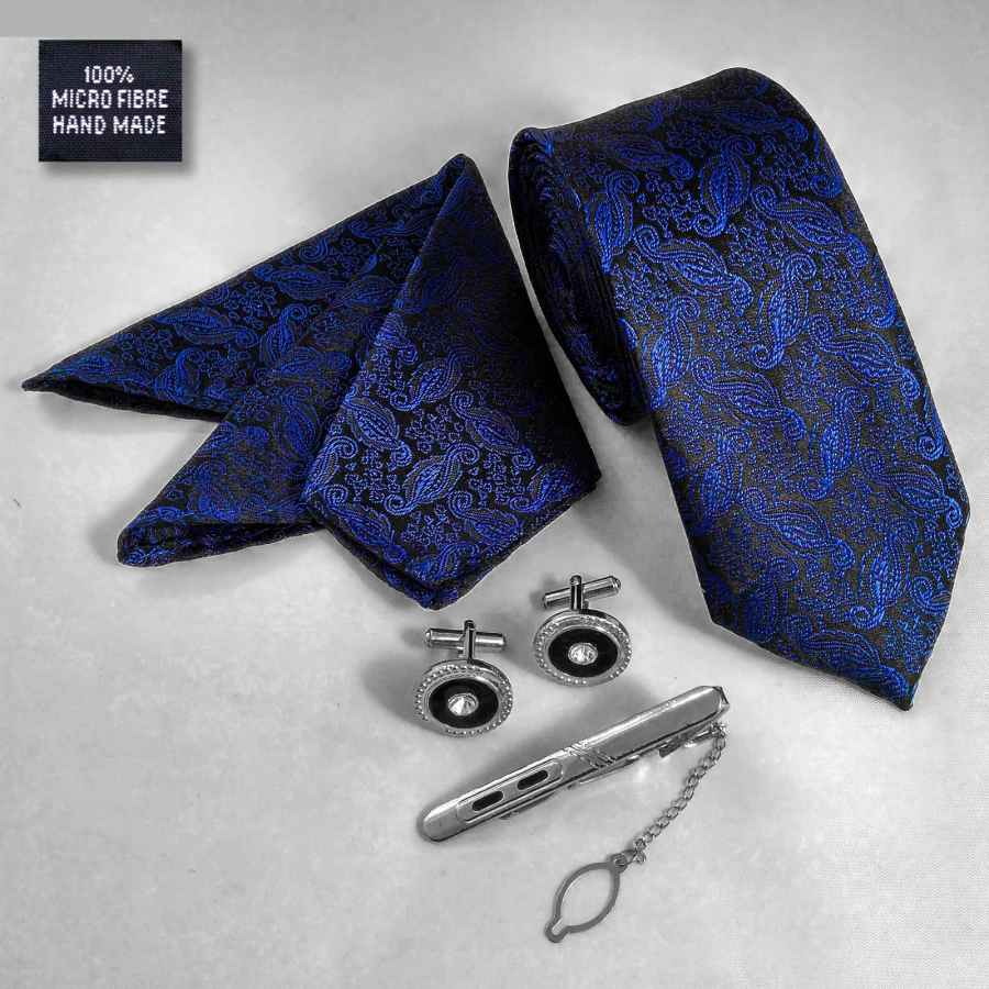 Ensemble Cravate, Pochette & Boutons de Manchette pour Homme – Océan de Luxe