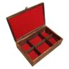 Boîte Organisatrice de Sachets de Thé en Bois avec Coffres Persan Tapis