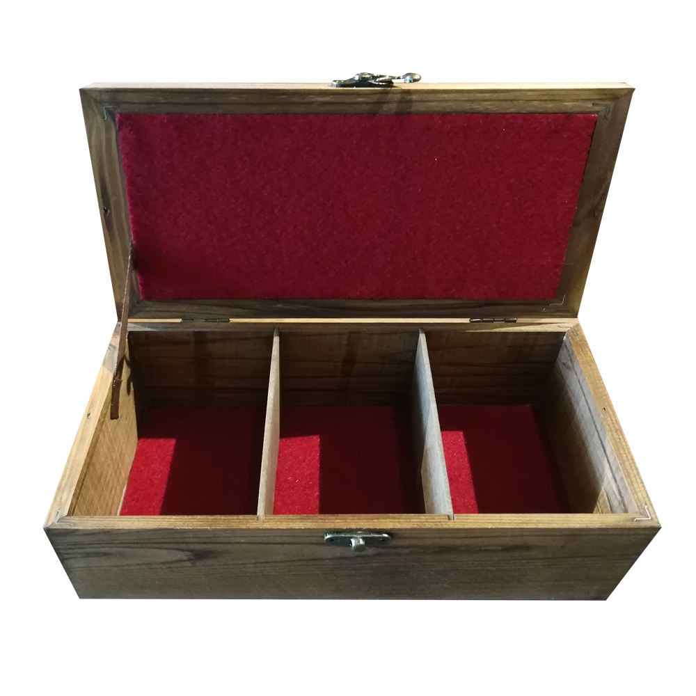 Boîte Organisatrice de Sachets de Thé en Bois avec Coffres Mahsan