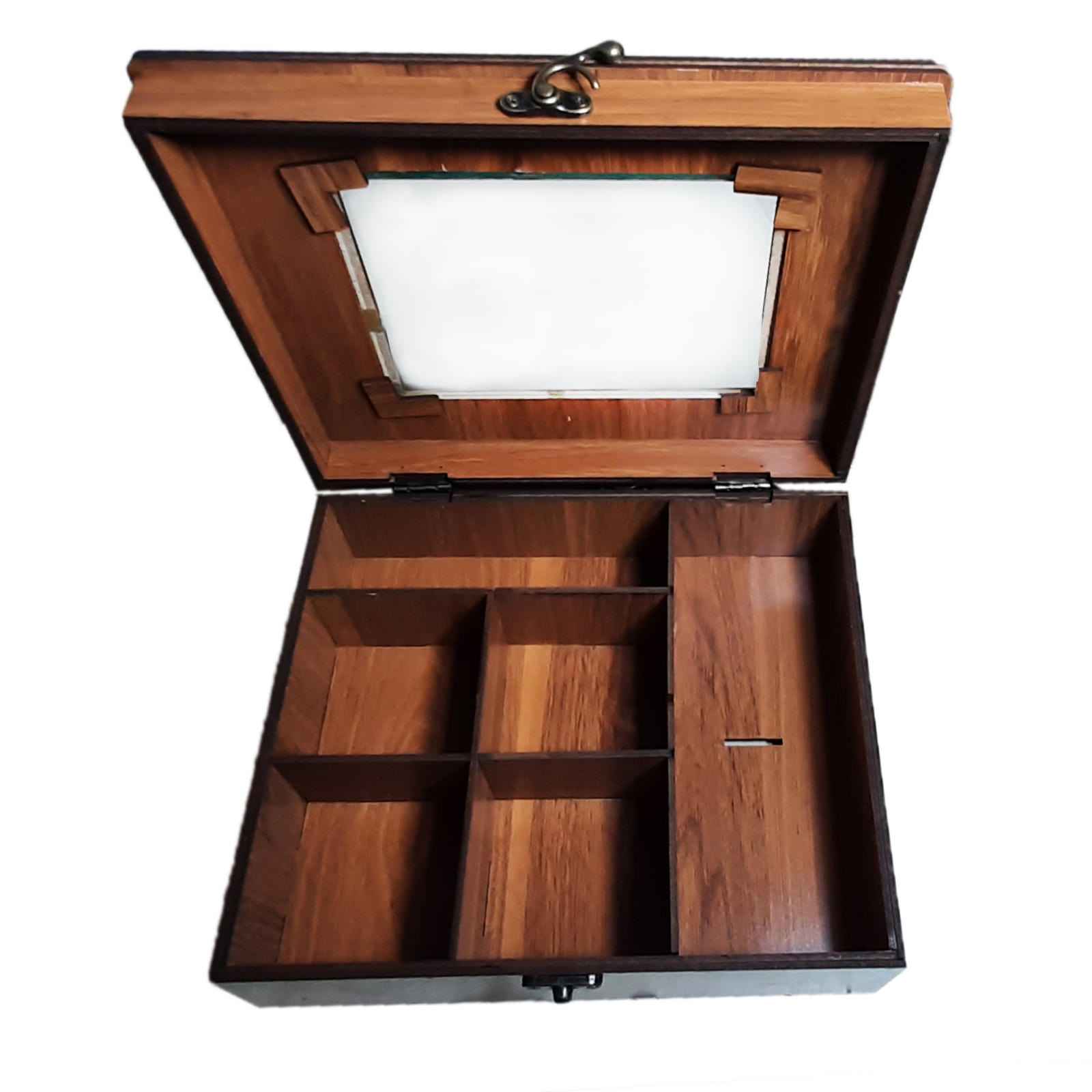 Boîte Organisatrice de Sachets de Thé en Bois avec Coffres Persan Karen