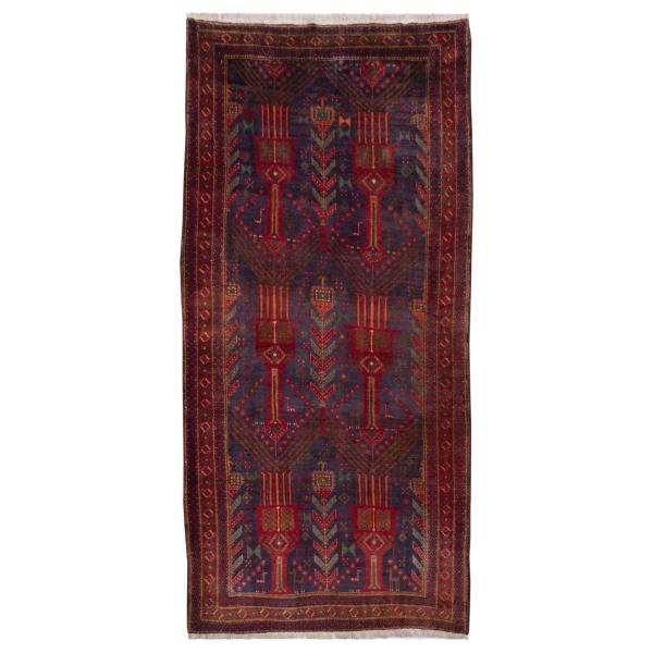 Tapis Persan Vintage Runner Fait Main Modèle Baluchi