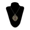 Pendentif persan en argent gravé avec pierre précieuse agate