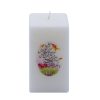 Bougie Nowruz avec motif de poisson doré – Symbole de prospérité (x2)