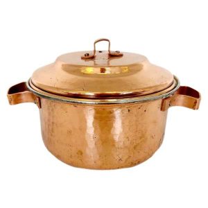 Marmite en cuivre persan – Style de cuisson martelé traditionnel Darya