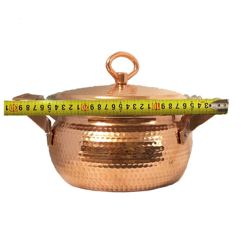 Marmite en cuivre persan – Style de cuisson martelé traditionnel Rosegold