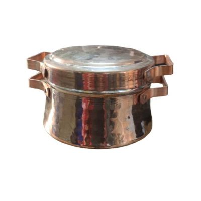 Marmite en cuivre persan – Style de cuisson martelé traditionnel Kara