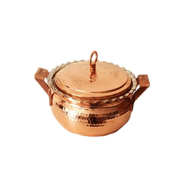 Marmite en cuivre persan - Style de cuisson martelé traditionnel Moderne